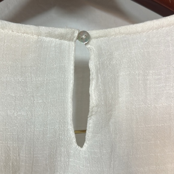 Water Lily Aqua and White Textured Sleeveless Top swim & sun - Picture 4 of 5